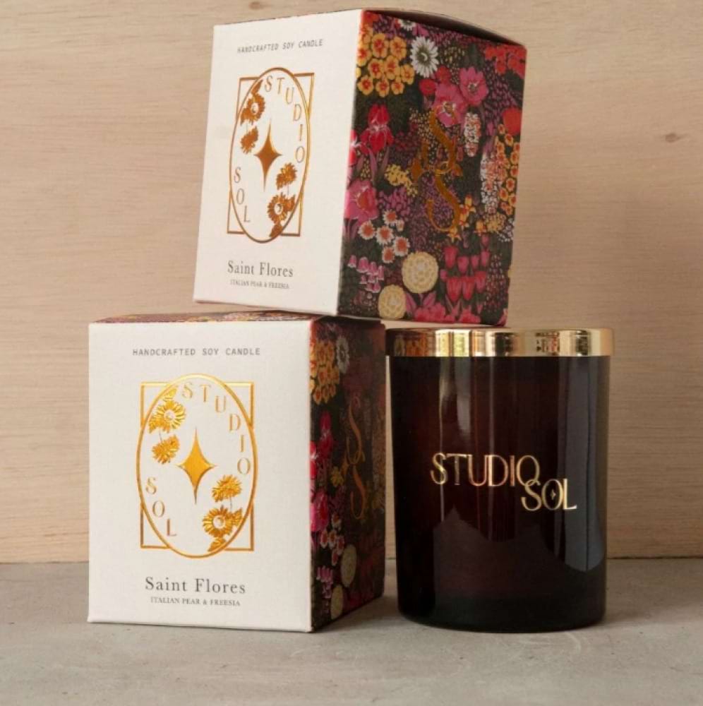 Saint Flores Candle - Italian Pear + Freesia