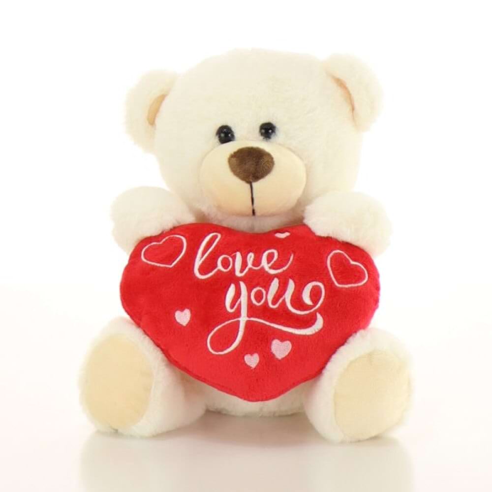 White Love You Bear 24cm