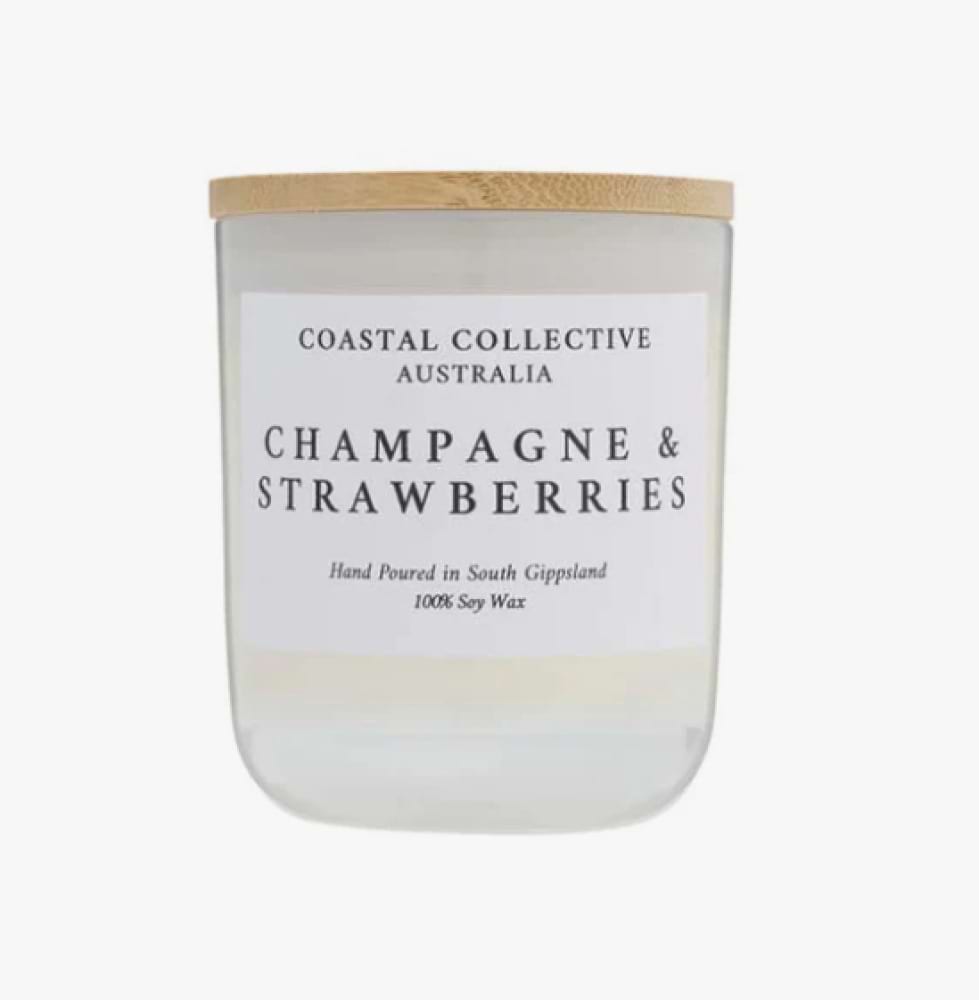 Champagne Strawberries Jar Candle 300g