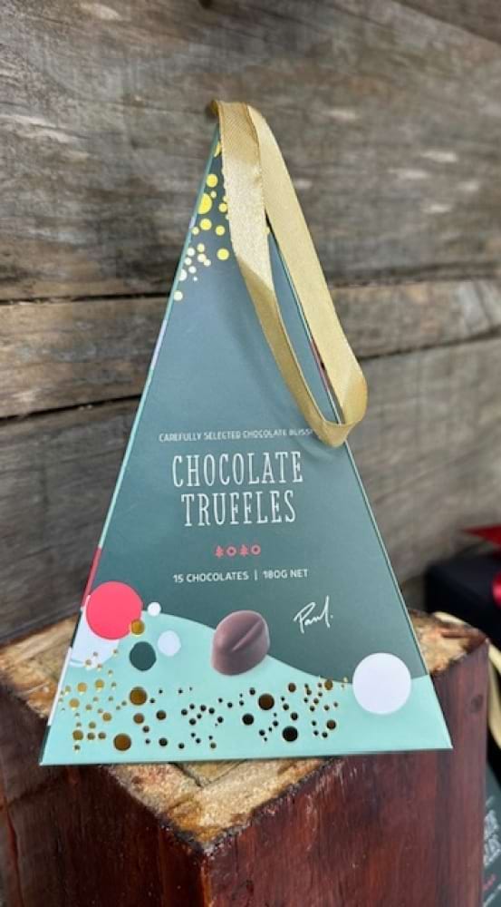 Festive Christmas bauble - Dark Chocolate Truffles