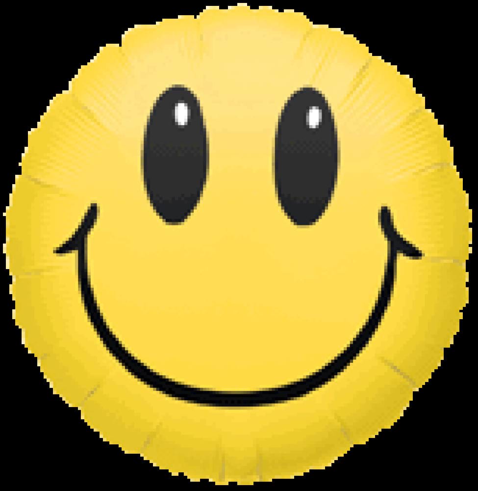 Smiley face balloon 22cm