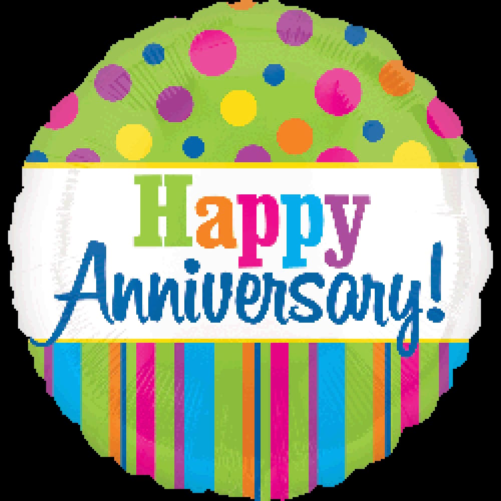 Happy Anniversary balloon 22cm