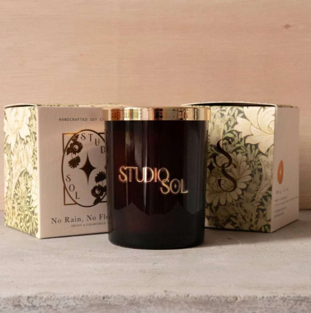 No Rain, No Flowers Candle - Peony & Chamomile