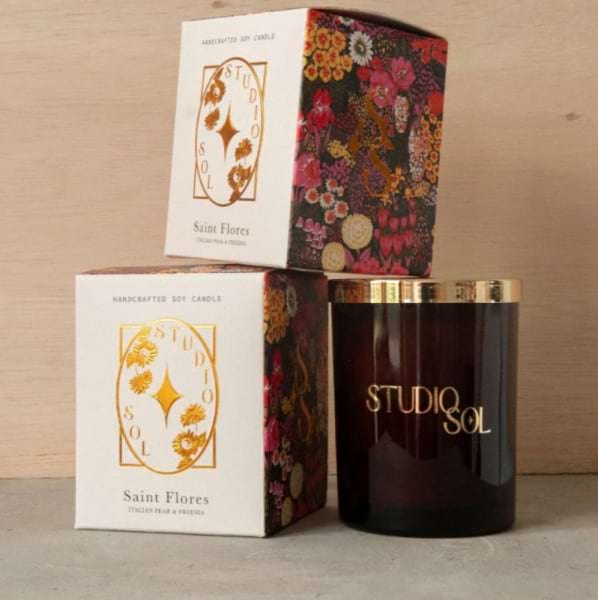 Saint Flores Candle - Italian Pear + Freesia