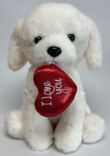 Puppy Love 26cm white dog