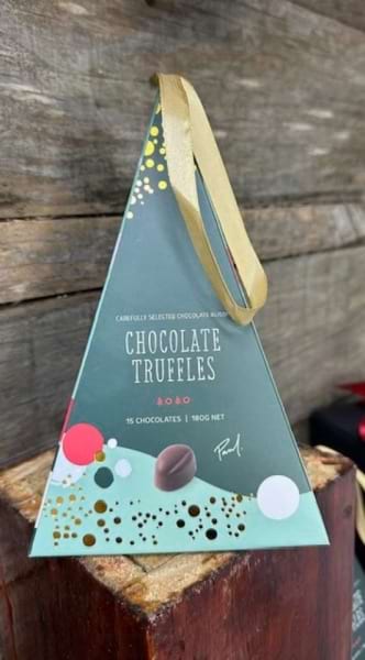 Festive Christmas bauble - Dark Chocolate Truffles