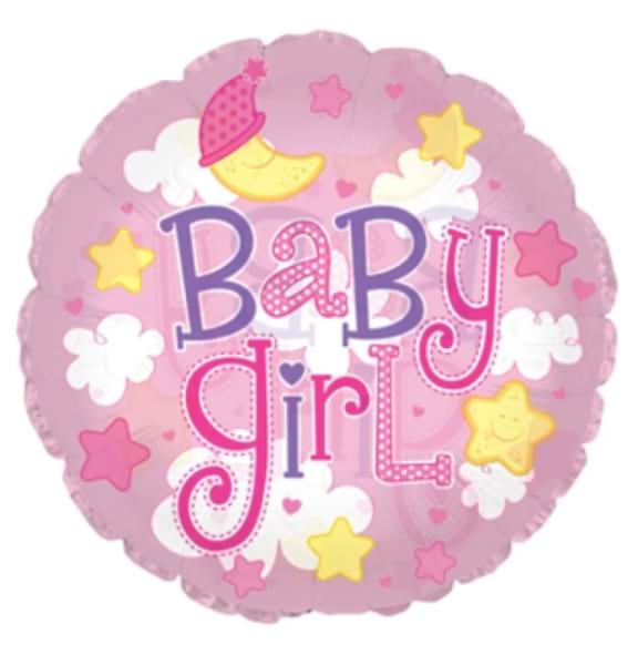 It's a girl/baby girl balloon 22cm
