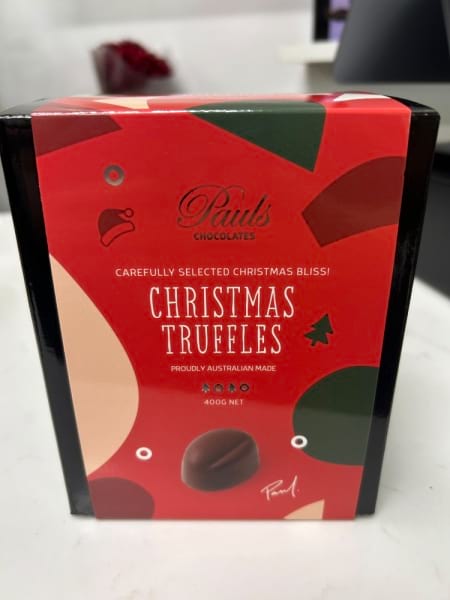 Christmas Dark Chocolate Truffle Box
