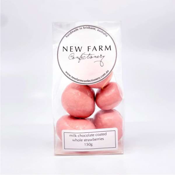 Milk Choc Coated Whole Freeze-Dried Strawberries 150g