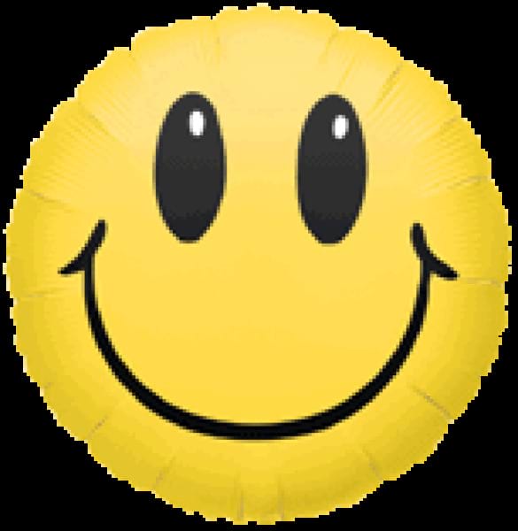 Smiley face balloon 22cm